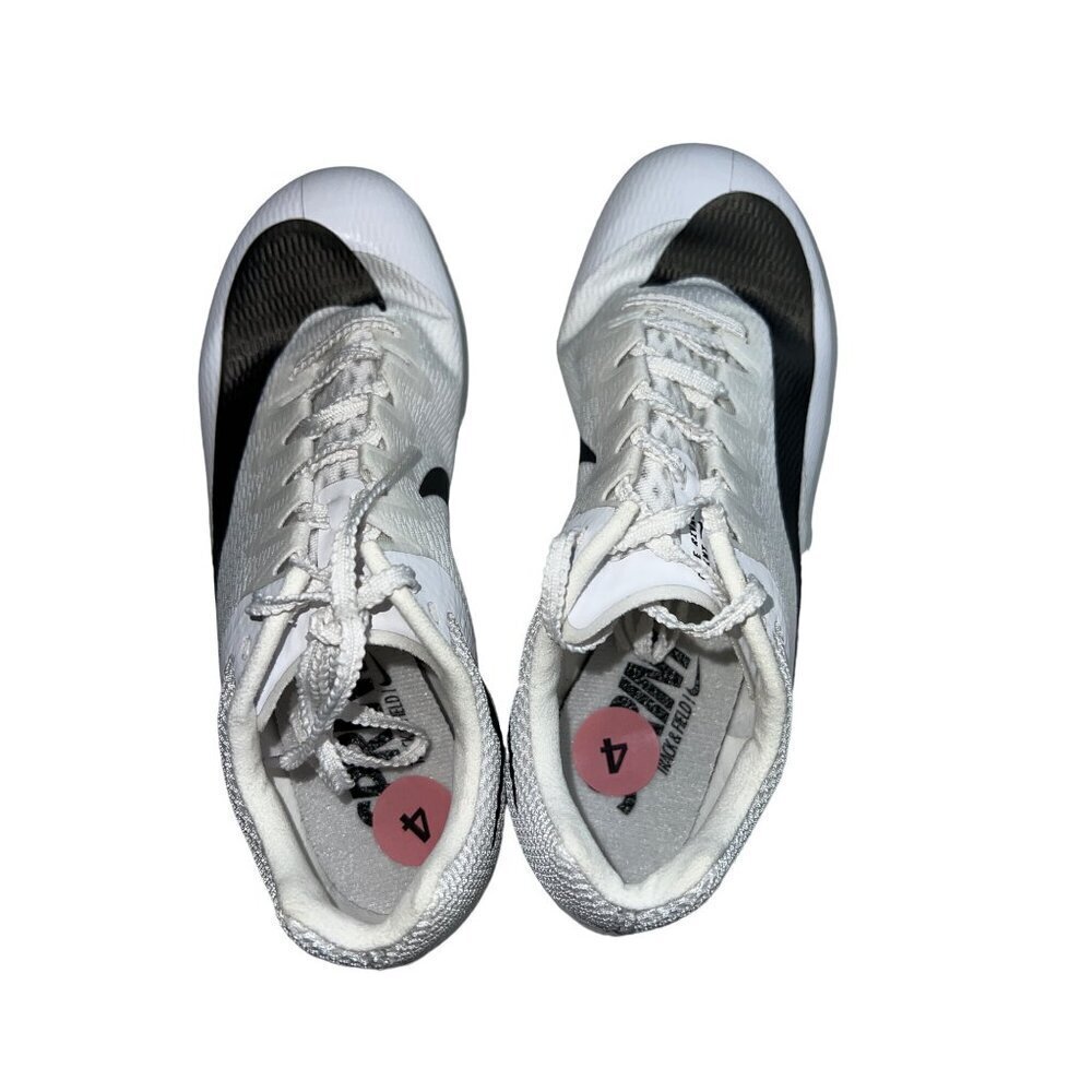 NEW! Nike Zoom Rival Sprint White Black Track Spikes DC8753-100 Men's Size 4 - Picture 7 of 9